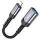 USB перехідник Hoco UA24 iP Lightning male to USB female USB 2.0 OTG Converter Black - изображение 3