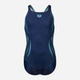 Дитячий суцільний купальник для дівчинки Arena Poseidonia Swimsuit Swim Pro B 009005-780 128 см Синій (3468337535010) - зображення 1