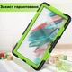Чехол ARM Cover Samsung Galaxy Tab A 8.4 (2020) SM-T307 противоударный с ремнём и подставкой 360° Black/Green - изображение 3