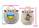 Мягкая игрушка Пушин кэт 23х25см с Сердцем и Мягкая игрушка Pusheen cat 12х15см с Суши в лапка Серый n-11619 - изображение 2