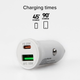 Ładowarka samochodowa SBS Car Charger 20W USB-C USB-A White (TECRPD20W) - obraz 4