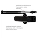 Автоматический Дверной доводчик для дверей RYOBI 9903 STD_ARM Black - изображение 2