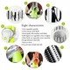 Овощерезка мультислайсер Tabletop Drum Grater Kitchen Master Терка для овощей и фруктов 3 насадки. Цвет: зеленый - изображение 4
