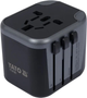Gniazdo zasilacza YATO 110-240 V do 8 A z gniazdem uniwersalnym z USB i wtyczkami YT-81301 (5906083084966) - obraz 1