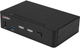 Przełącznik KVM Lindy 2 Port DisplayPort 1.4, USB 3.0 & Audio Black (4002888393126) - obraz 1