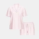Піжама Модал (сорочка + шорти) Victoria's Secret Modal Soft Short Pajama Set L Рожева смужка (27058115) - изображение 4