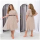 Сукня з поясом з шифону ELFBERG 42603 62-64 Бежева - изображение 5