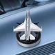 Автомобильная пахучка истребитель Ф-16 Ароматизатор в машину от солнца на батарее самолет F-16 Серебристый - изображение 4