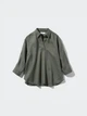 Сорочка Uniqlo розмір S оливкова (57) (464734) - изображение 5