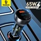 Автомобильное зарядное устройство для Baseus 65W CCKX-C0G — быстрая зарядка PPS PD QC4.0 с USB-C и USB-A портами для ноутбука, смартфона, планшета, MacBook, iPhone, Android - изображение 8
