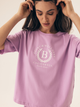 Піжама (футболка + шорти) жіноча бавовняна Bloovii Midnight 42561-03X L Рожева (5903972547434) - зображення 5