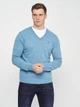 Пуловер GANT Extrafine Lambswool V-Neck 8010520 Saxony Blue M - изображение 2