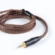 Кабель KBEAR 16-жильний, посріблений кабель Jeck 3.5 мм 2-pin QDC - зображення 3