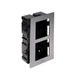 Врезная монтажная рамка на 2 модуля Hikvision DS-KD-ACF2/Plastic - изображение 4