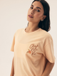 Piżama damska z szortami i krótkim rękawem letnia bawełniana Henderson Naranja 42684-24X 2XL Pomarańczowa (5903972378977) - obraz 4