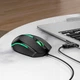 Компьютерная игровая мышь Hoco GM37 (проводная, RGB-подсветка, оптическая, 4 кнопки, Windows, macOS, Linux) - Черный - изображение 2