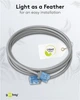 Патч-корд Goobay RJ45 UTP6a 1.0m patch Slim Ultra Flexi PoE+ Cu сірий(75.07.4222) - изображение 7