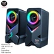 Компьютерные колонки Onikuma L2 (Bluetooth 5.0, USB, AUX 3.5 мм, RGB-подсветка, 10 Вт, эквалайзер) - Черный - изображение 1