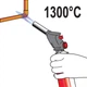 Горелка газовая YATO цанговое соединение, EN417 PIEZO, 360°, до 2 кВт, t 1300 °C (YT-36712) - изображение 3