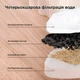 Поилка-фонтан для кошек и собак NPET N280 из стали и стекла (Прозрачный) - изображение 5