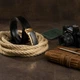 Ремень мужской с золотистой пряжкой Vintage 20258 Черный - изображение 7