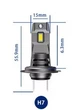 Автомобільні світлодіодні лампи 2шт. Boorin Led H7 6000K 35W 3500lm 12V - изображение 4
