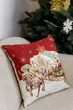 Подушка декоративная ПРОВАНС PRESENT Сани Санты, 45х45см 031442 - изображение 1