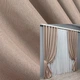 Комплект готових штор VR-Textil Льон-блекаут Льон Мішковина № 1069ш Пудровий 150х270см 2 шт (30-878) - зображення 1
