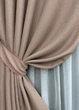 Комплект готових штор VR-Textil Льон-блекаут Льон Мішковина № 1069ш Пудровий 150х270см 2 шт (30-878) - зображення 5