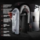 Боксерские перчатки PowerPlay 3086 Matt Challenger 10 унций Черно-Белые (PP_3086_10oz_Bl/White) - изображение 4