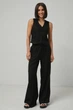 Жилет класичний з додаванням льону Wear me S Чорний (6_25_11391) - изображение 2