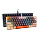Игровая механическая клавиатура TWolf T60 Blue Switch 13 видов ламповых эффектов/подключение с помощью разъёма Type-C и кабеля Type-C – USB Gray/White - изображение 5