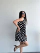 Жіноча літня сукня в горошок вільного крою Uaclothes 46-48 Чорний (like32077-132911350) - изображение 4