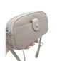 Практична трендова жіноча сумка cross-body з натуральної шкіри Monte-785 світло-сіра - зображення 11