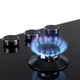 Варочная поверхность газовая Illuminosa 4 конфорки 4 кВт, 2 x 1,75 кВт и 1,0 кВт 60см черное стекло (10035464) - изображение 4