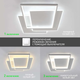 Управляемая LED люстра Esllse VEGA triple 80W 3S 65Вт ON/OFF "три квадрата" черная 470х470х62мм BLACK 220В - изображение 7