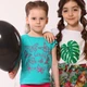 Футболка для дівчинки Модний карапуз бабочки 03-00970 м'ятний 98 см (3 роки) - зображення 4