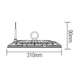 Светильник пром.подвесной AGORA-150 LED 150W 6400K 16500Lm 100-265V IP65 d-310мм. круглый - изображение 2