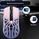Беспроводная игровая мышь для компьютера / ноутбука / планшета SMAILWOLF RS8 Bluetooth с USB приемником и LED-подсветкой, 12.5х6.5х4 см, сиреневый (106306483) - изображение 6