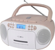 Radioodtwarzacz Reflexion RCR2260 Boombox White/Pink (4260035678407) - obraz 1