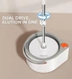 Набор швабра и ведро с отжимом Joybos Spin Mop S01 round mop, 2 мопа в комплекте - изображение 6