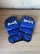 Перчатки для смешанных единоборств MMA взрослые синие - изображение 3