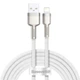 Кабель Baseus Cafule Series Metal Data Cable USB to Lightning 2.4A 2m White (CALJK-B02) - изображение 1