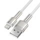 Кабель Baseus Cafule Series Metal Data Cable USB to Lightning 2.4A 2m White (CALJK-B02) - изображение 5