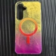 Чохол TPU Shiny Mountain (MagFit) для Samsung Galaxy S25 Yellow / Pink - зображення 4
