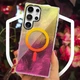 Протиударний Чохол TPU Shiny Mountain (MagFit) для Samsung Galaxy S24 Ultra Yellow / Pink - зображення 5