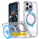 Чехол TPU+PC Empire with MagSafe and Ring для Apple iPhone 16e (6.1") Clear - зображення 2
