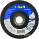 Круг зачистной лепестковый S&R Meister 125x22.2 мм зерно 120 мм (136125120) - изображение 1