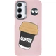 Чехол Накладка CaseIT Leather Toys для Samsung Galaxy A36 5G / A56 5G Coffee / Pink - изображение 1