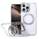 Чехол-накладка TPU, PC Empire для Apple iPhone 15 Pro ( Айфон 15 про) с поддержкой MagSafe, защитный кейс с поворотным кольцом-держателем и подставкой Clear - изображение 1